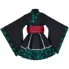 [2299] Short A (Main Black) of Carbon Jilang maid skirt (main black) (kimono+waist seal+big bow)