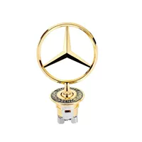 Подходит для логотипа капота Mercedes-Benz W210/W221, декоративное украшение переднего капота W212/W204, модифицированный логотип в виде колоска пшеницы