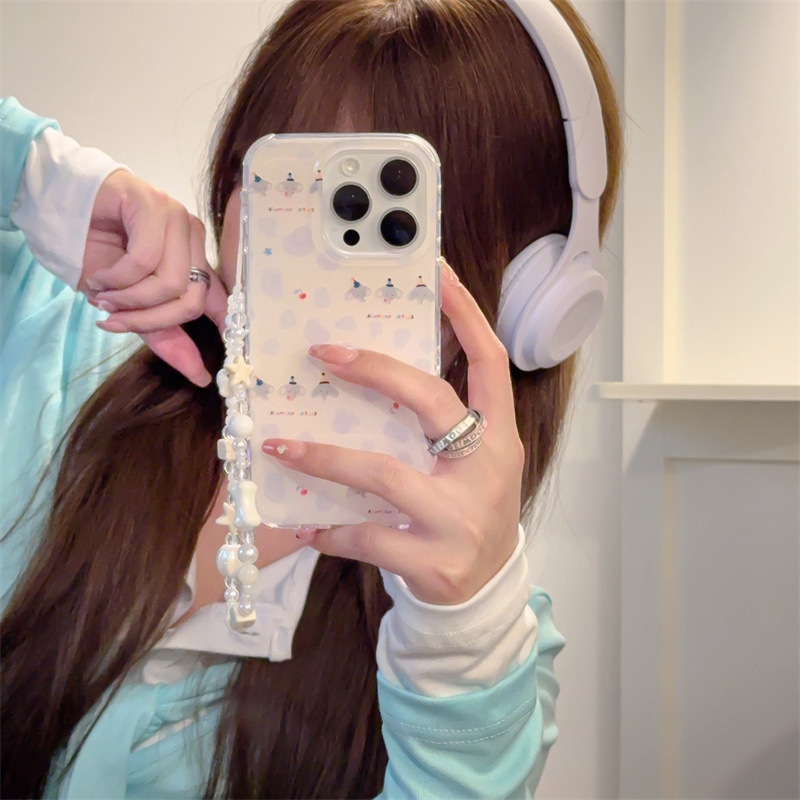 Dibujos animados ins brillo bloque de color elefante para iPhone15 Apple 16ProMax funda para teléfono móvil 14/13 femenino 15PM