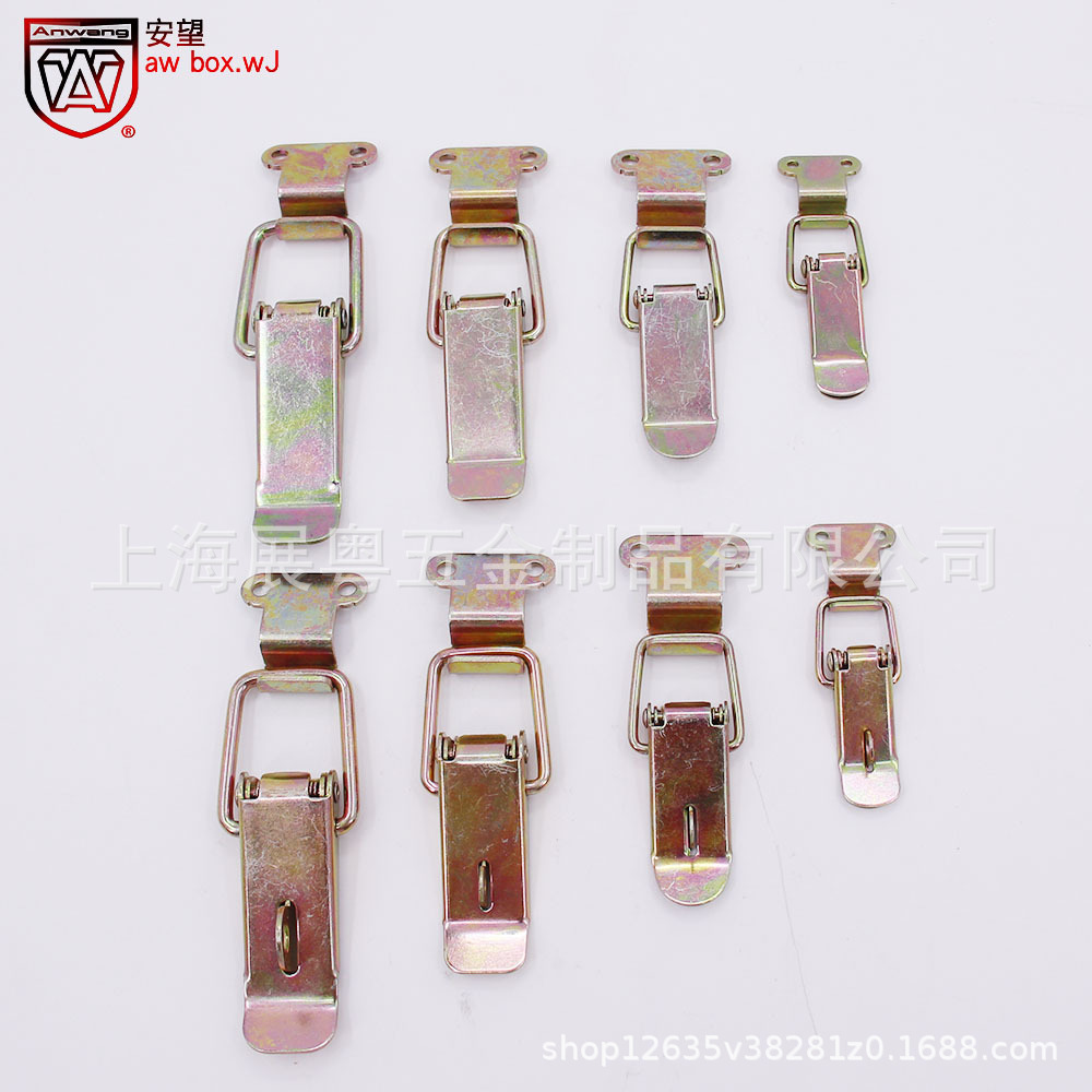 AW / Anwang 304 hebilla de caja de acero inoxidable hebilla de caja de madera herramientas hebilla de bolsa candado de resorte hebilla