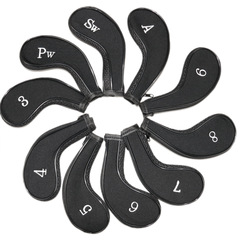 Best selling golf club cover zipper iron cover embroidered numbers 10 pack golf supplies
