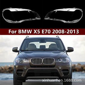 BMW X5 Fara Üzlükləri 08-13 Orijinal E70 Şəffaf Fara Maskası