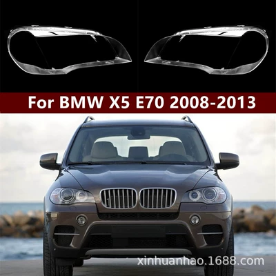BMW X5 Fara Üzlükləri 08-13 Orijinal E70 Şəffaf Fara Maskası