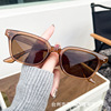 Square small fashionable trend sunglasses, 2023 collection, Korean style, internet celebrity