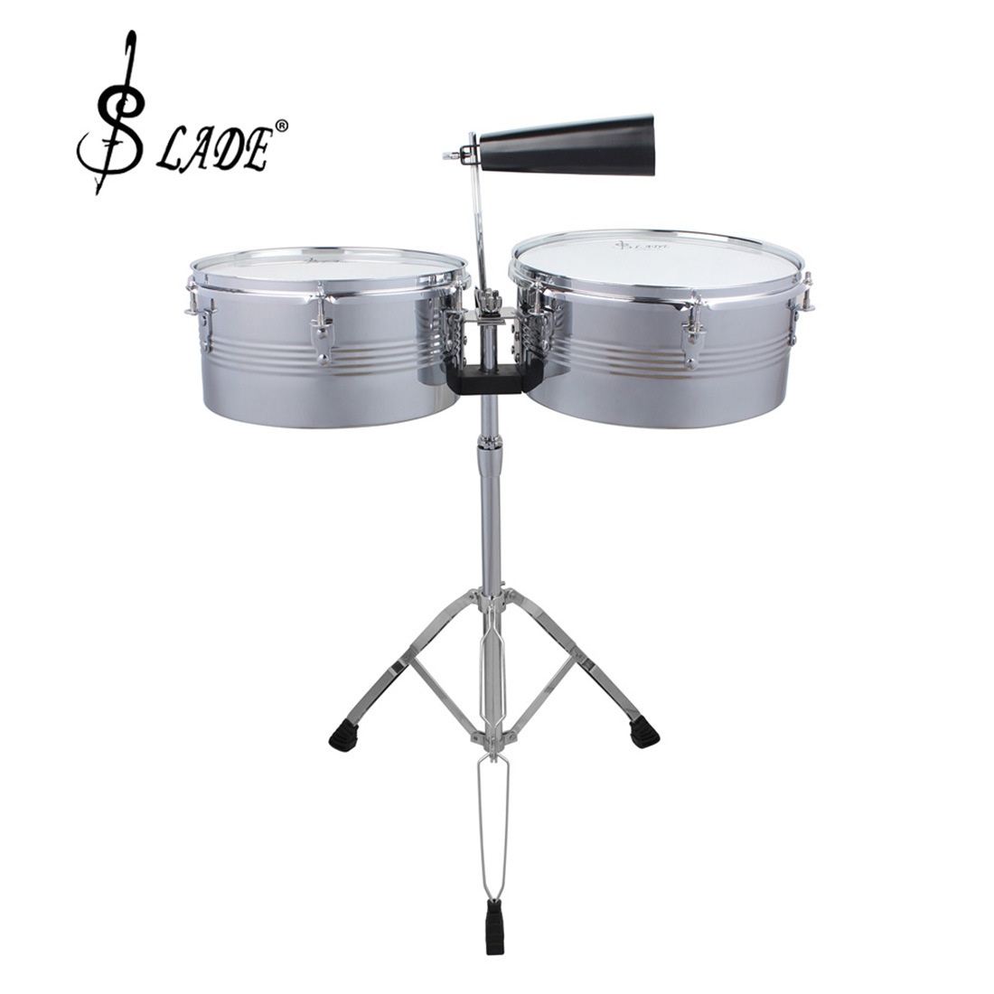LADE Tianba tambor con cencerro galvanoplastia soporte de trípode un arrastre dos rack tambor Latino Tianba Lei tambor tres colores
