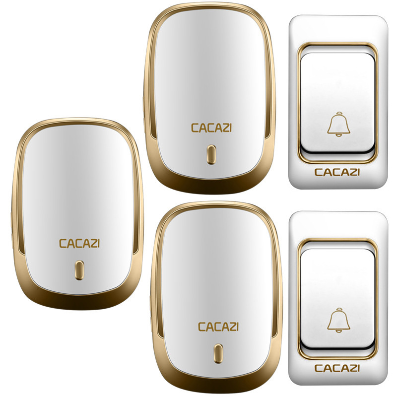 二拖三无线门铃家用别墅远距离呼叫服务电子遥控进屋提醒器K01