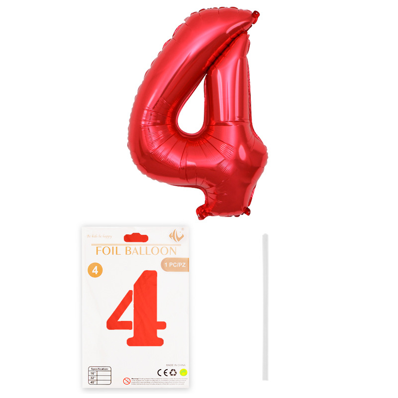 Globo digital de 16 pulgadas tapa dura tarjeta de papel de embalaje independiente película de aluminio Globo Decoración de fiesta de cumpleaños papel de aluminio al por mayor