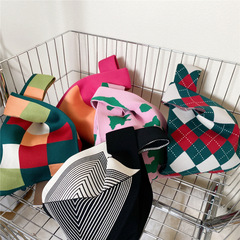 Unique Patterned Knit Crossbody Bag for Women - Autumn/Winter and Summer Single Strap, Stylish and Versatile, Personalized Casual Trendy Bag