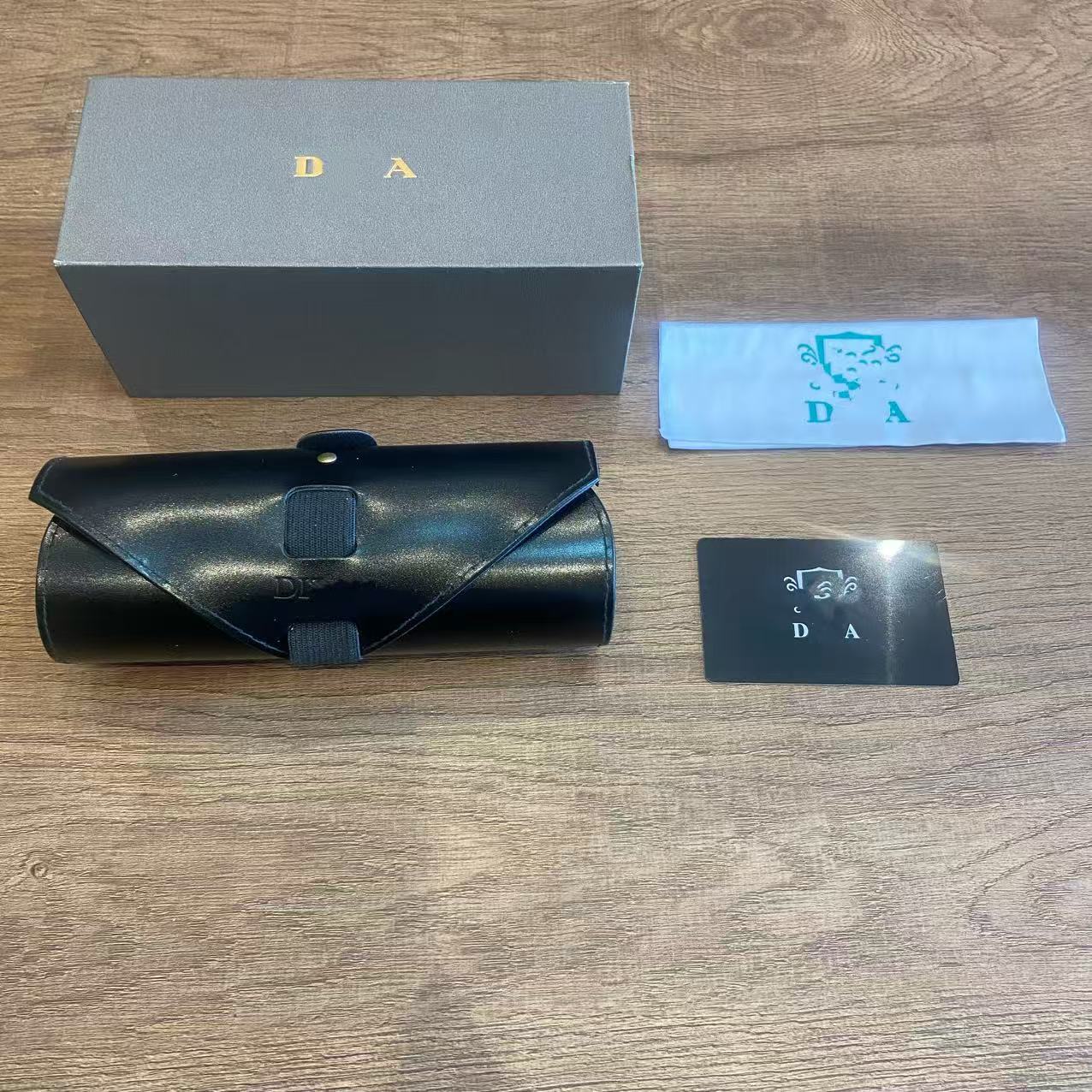 Inventario al por mayor nueva caja de gafas de alta calidad, caja de gafas de sol de alta gama, caja de gafas de sol, caja de paquete completa
