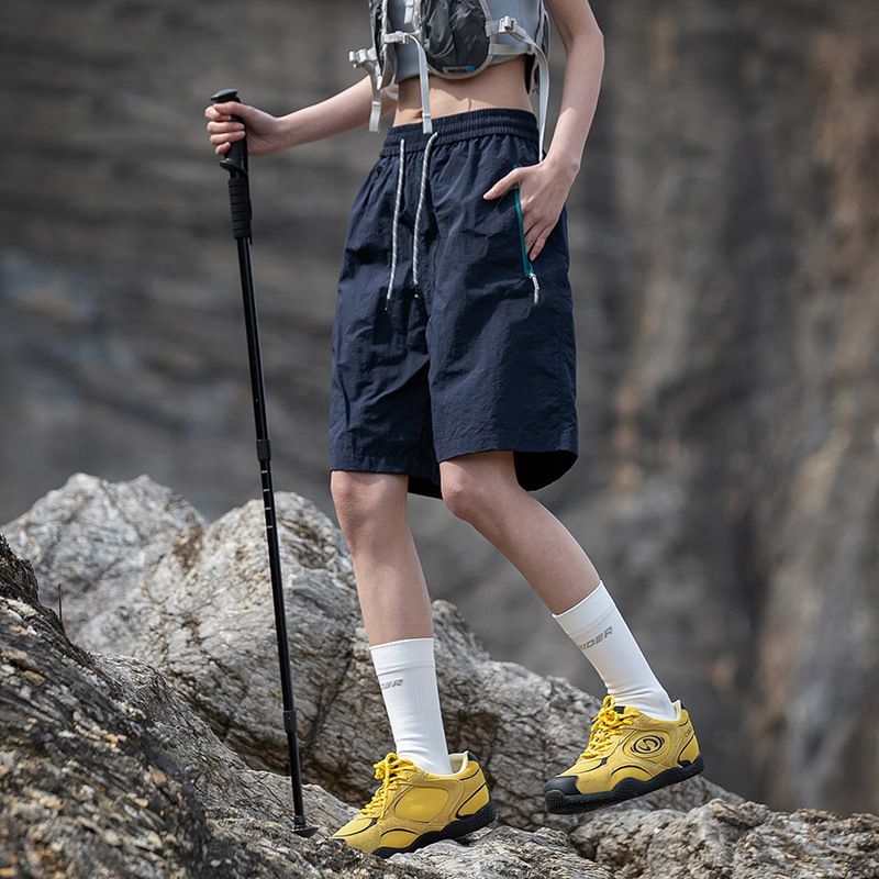 大牌深灰工装裤女2025新款夏户外爬山穿搭速干防晒徒步运动冲锋裤|undefined