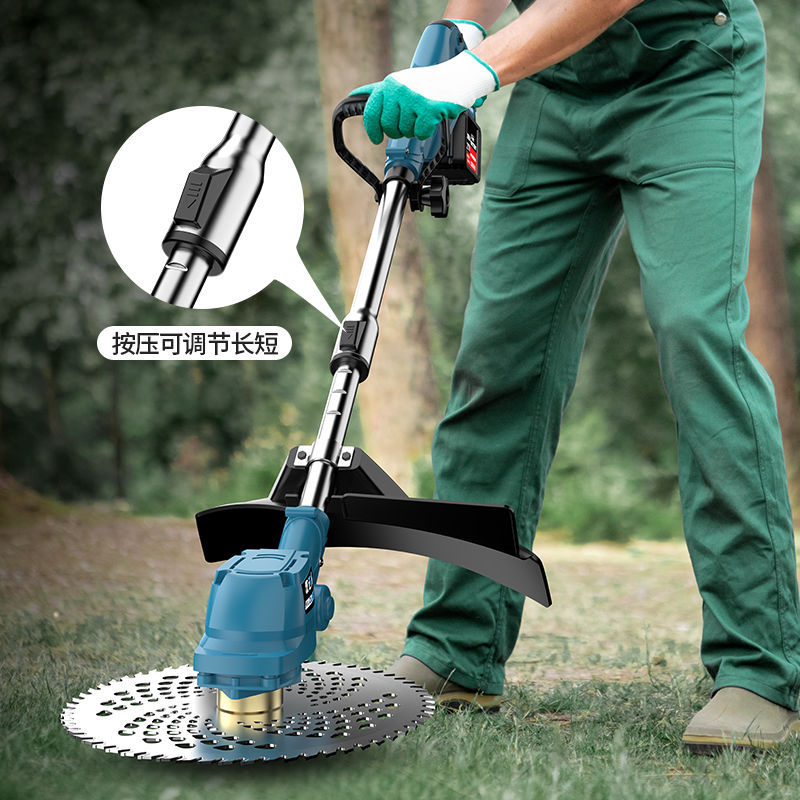 电动割草机小型家用锂电多功能开荒园林农用收割打锄草机除草