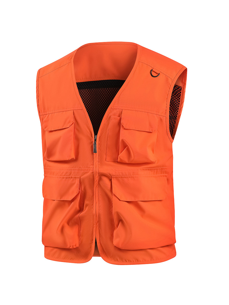 Nuevo chaleco de gama alta para exteriores, chaleco de fotografía de pesca multifuncional multibolsillo para hombre, ropa exterior, personalización