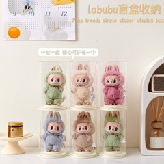 Labubu 透明ディスプレイボックスブラインドボックス Labubu スタンドディスプレイスタンドビニール人形積み重ね可能なフィギュア収納ボックス