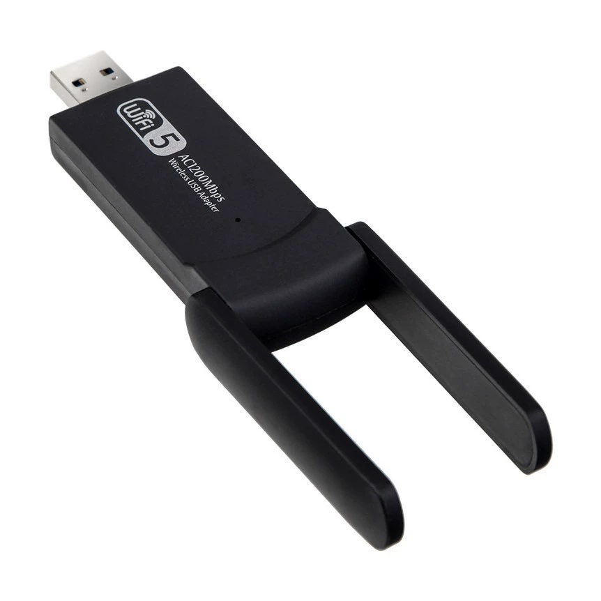Беспроводной сетевой адаптер AC1200M, двухдиапазонный USB с двумя антеннами, драйвер не требуется, Wi‑Fi приемник