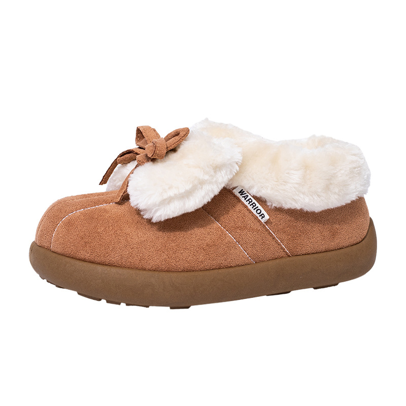 Retirada botas de nieve de arco sólido de invierno para mujeres nuevos zapatos de algodón caliente de alto bajo zapato de pedaleo