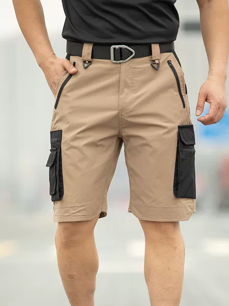 Summer Outdoor Shorts for Men, Breathable Work Pants, Five-Point Pants, Tactical Pants, Stretch Half Pants, Shorts, Hiking Pants