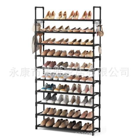 Zapatero simple de combinación multicapa de almacenamiento transfronterizo, zapatero de empalme en la puerta del hogar, 10 capas