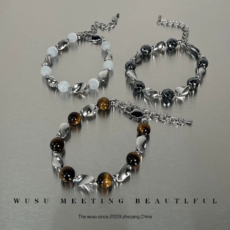 Mobius Bracelet for Boys Trendy Light Luxury Niche Design Titanium Steel Men's Simple All-match High-end Style Bracelet for Women