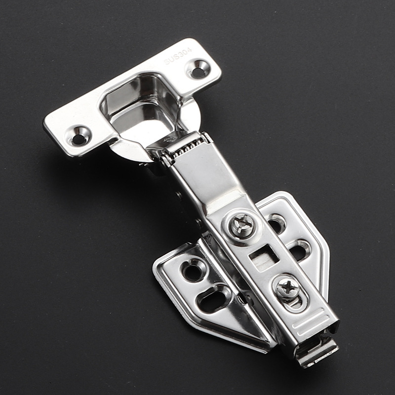 304 ステンレス鋼ダンピングヒンジ家具ワードローブキャビネット肥厚取り外し可能なヒンジ緩衝固定油圧サイレントヒンジ|undefined