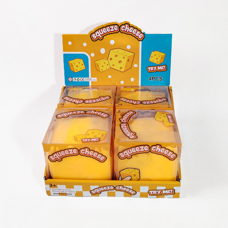 New stress-relief simulated cheese squishy toy, enlarged version of the cheese squishy toy, stress-relief toy, magical gift, wholesale