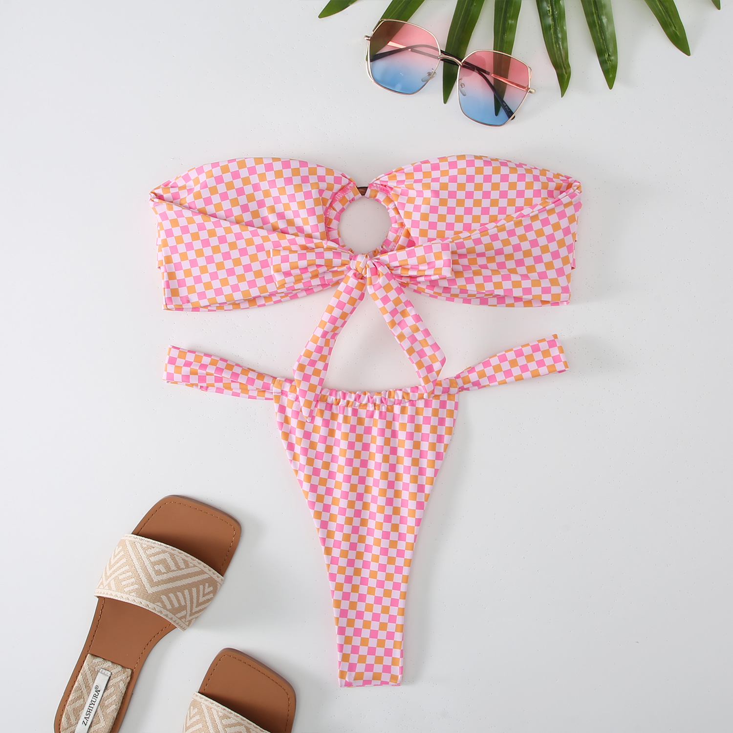 210g Weight Sexy Feel Of Sensation Low Waist Panties Waist Bikini Panties Style Bra&Panty Set Bra Category Nylon Fabric Type 2 Pieces Set Quantity Swimming Pool, Beach Occasion Ditsy Floral Pattern Full Coverage Bra Cup Women's Gender Women's Ditsy Floral 2 Pieces Set Bikinis Swimwear 31