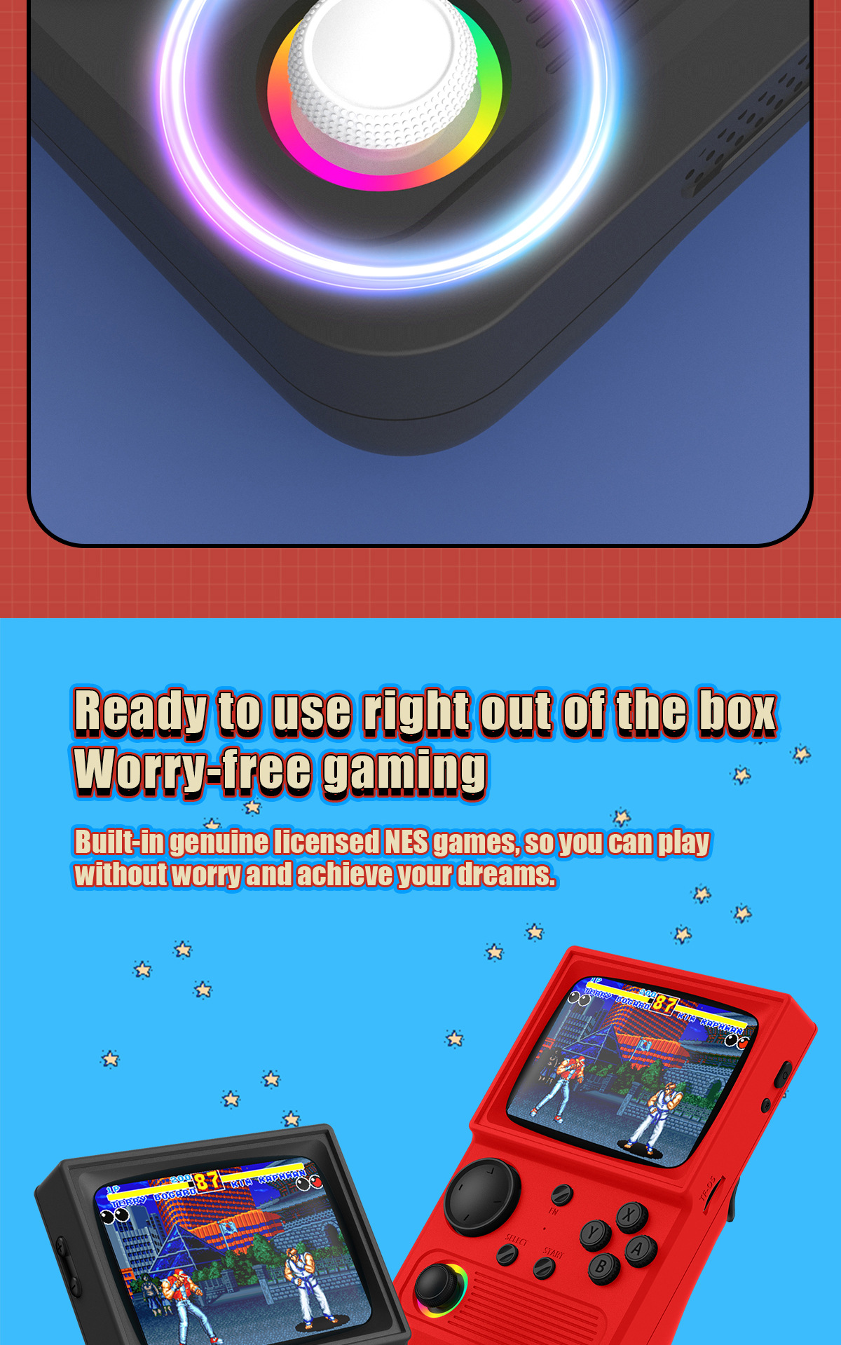 2025 Nuova console portatile R36T compatibile con WiFi, stile retrò arcade, per due giocatori online._voghion.com