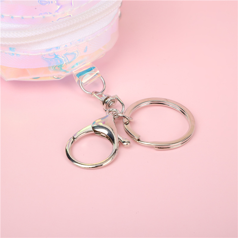 Nuevo bolso de cambio de gelatina transparente portátil mini bolso de llaves de dibujos animados Kuro lindo bolso de almacenamiento de auriculares