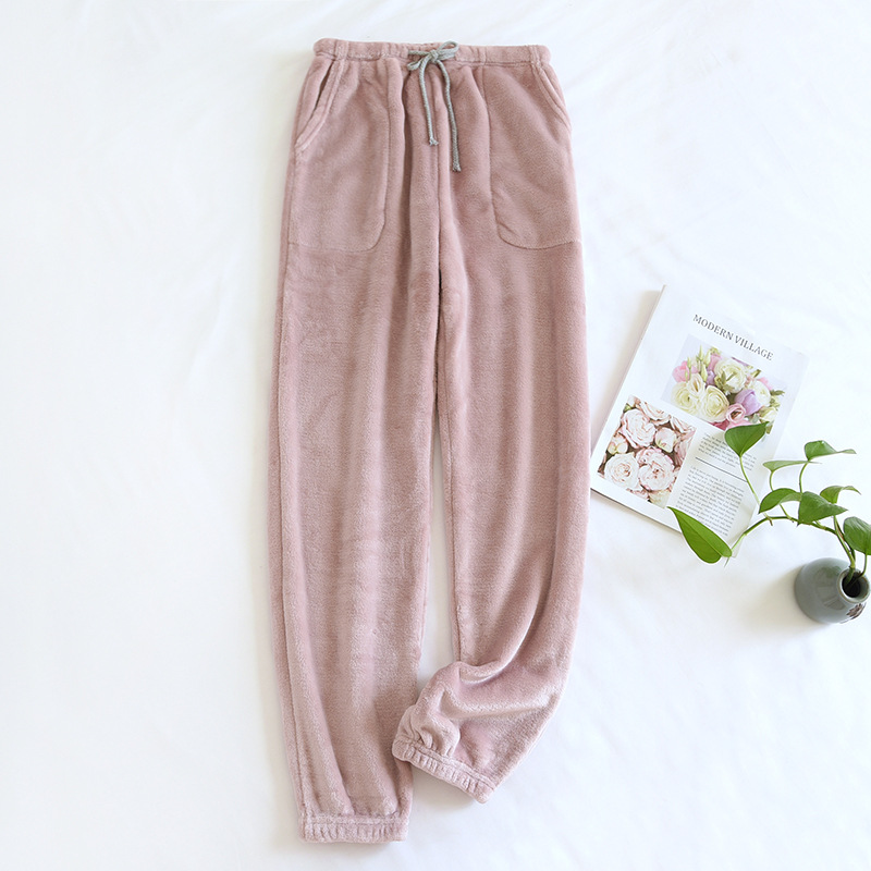 ZHYガールピンク-フランネルパンツ