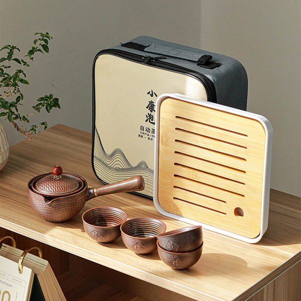 Automatic travel tea set