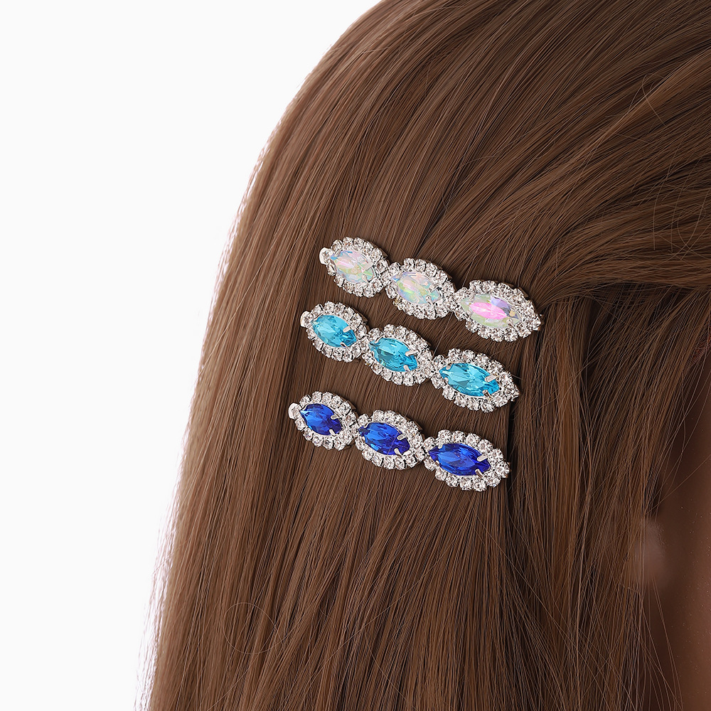 Style Simple Géométrique Strass Incruster Strass Pince À Cheveux 1 Pièce display picture 4