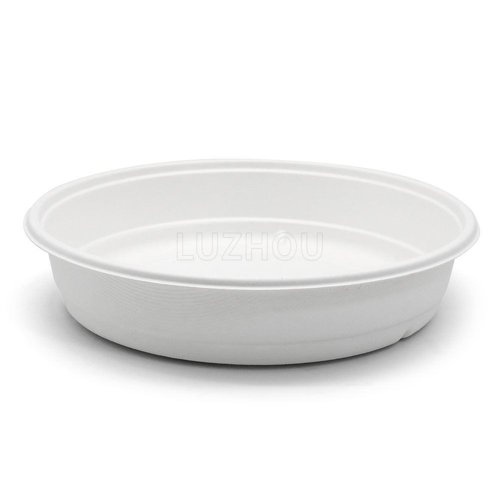 Shaogeng oasis fábrica al por mayor de la caña de azúcar desechable protección del medio ambiente vajilla 2500ml en forma de diamante tazón de verduras compostable