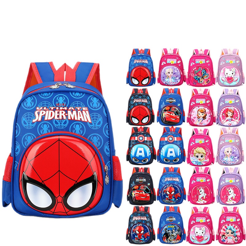 Children's Backpack Kindergarten Cartoon Boys and Girls 3 to 6 Years Old Lightweight Backpack 12inch Easiest for Match Trendy Super Trendy School Bag