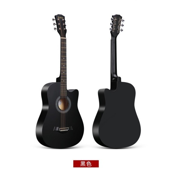 Guitarra de fábrica, guitarra folk, instrumento musical, guitarra folk de madera de 38 pulgadas, guitarra de tilo con mango de fibra de carbono.