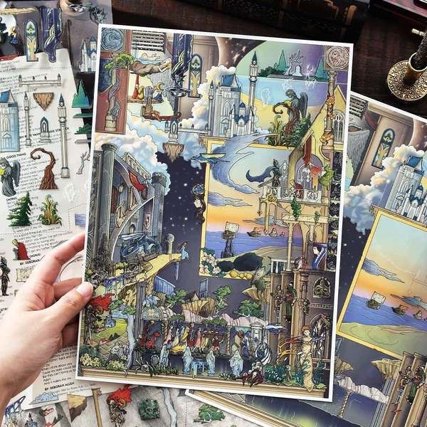 Infeel.Me 2.5D Super Large Scenery Stickers, 56th Edition Stress Relief Toys Available for Wholesale Today