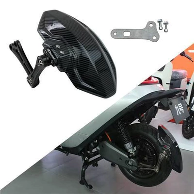 Suitable for Ninebot Electric Scooters N70C/80C/E70/80/90/100 E125/E200 Rear Fender (Electric vehicle fender) - black-no-9-nm-series-e-series-straight-up