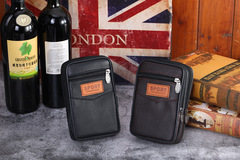 Fashion Waist Bag Men's Style Vertical Leather Zero Wallet Large Capacity Multi-layer Durable Phone Bag Waist Bag