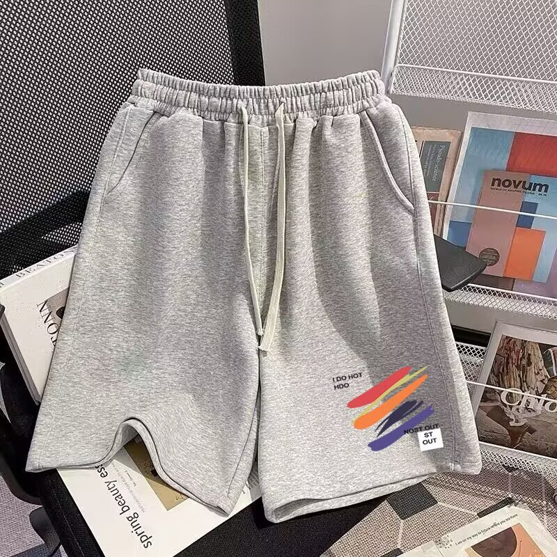 American-Style Men's Summer Loose Straight Casual Versatile Sports Beach Shorts Trendy Brand Sweatpants Mid-Length Shorts American-Style Men's Summer Loose Straight Casual Versatile Sports Beach Shorts Trendy Brand Sweatpants Mid-Length Shorts