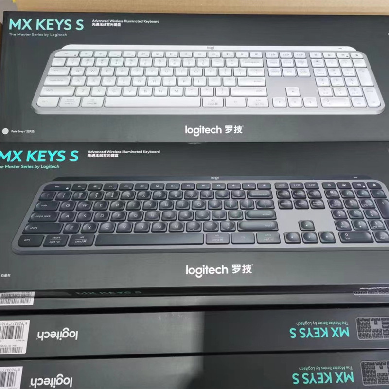 Logi Mx Keys S Wireless Bluetooth Keyboard Wireless Backlit Keyboard White Computer Business Office