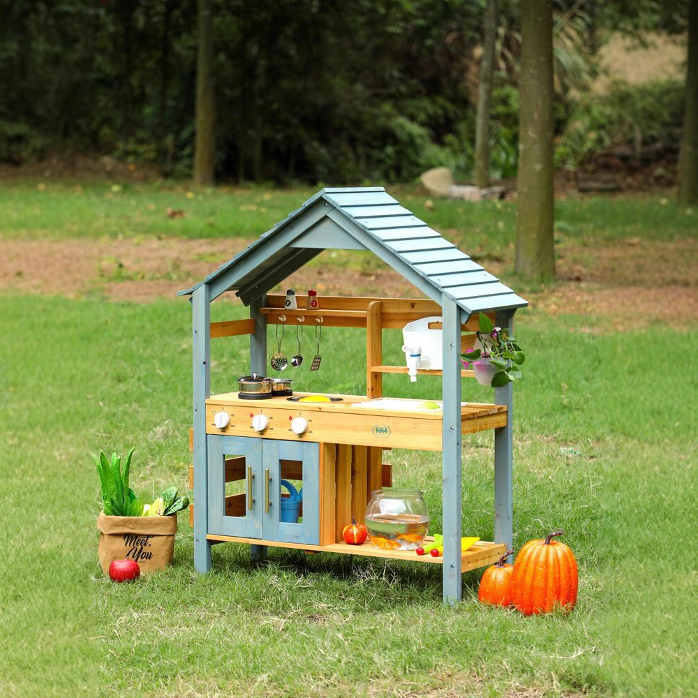 Suministro directo de fábrica madera los niños simulación refrigerador cocina chica jugar casa traje Juguetes