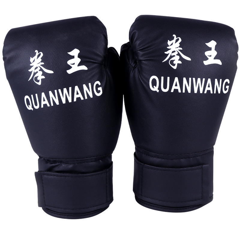 Guantes de boxeo de PU, para adultos y niños, equipo de protección para taekwondo, Sanda y lucha