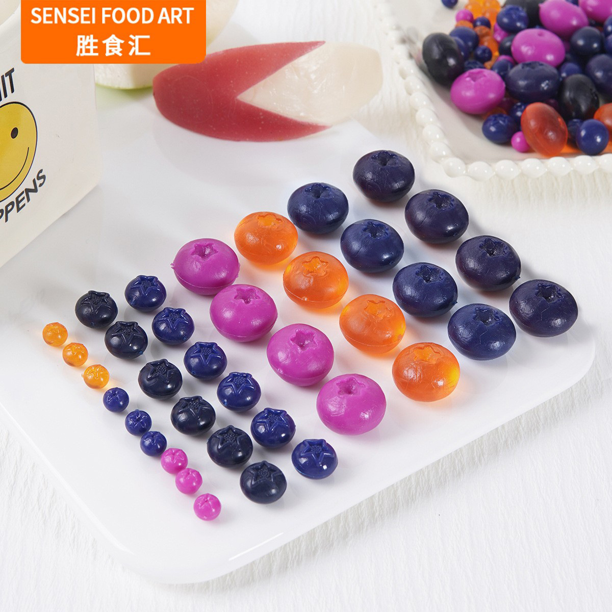 Pvc Simulated Blueberry Model, Simulated Food Toy, Mini Fruit Diy, Fruit Cake, Blueberry Accessories, Cream Glue Material