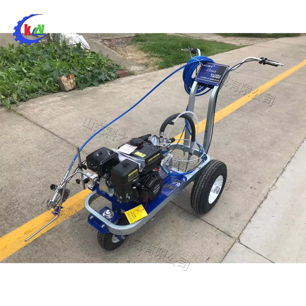 手推式冷喷划线机 半自动马路冷喷画线机 小型塑胶跑道划线设备