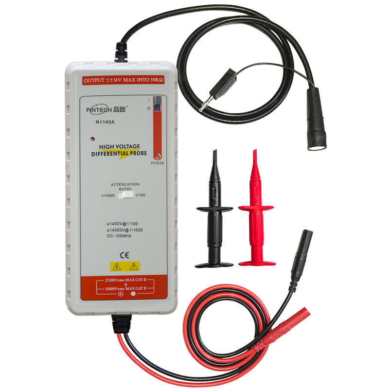 品致PINTECH示波器差分探头N1140A高精度1%电压14KV 全新