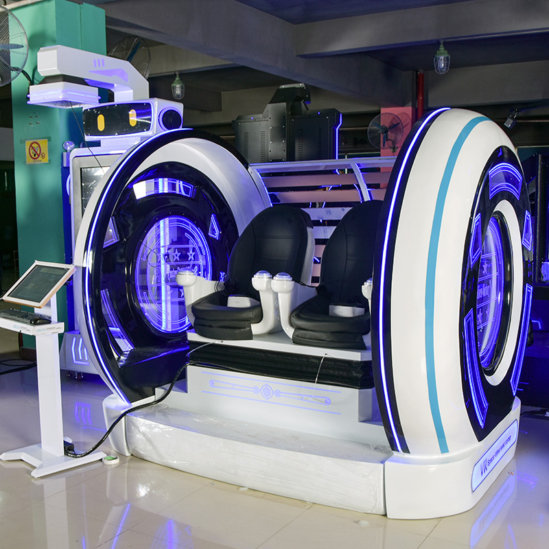 Vr doble simulación realidad virtual inmersiva entretenimiento y experiencia de ocio equipo todo en uno sala de juegos de cine dinámico