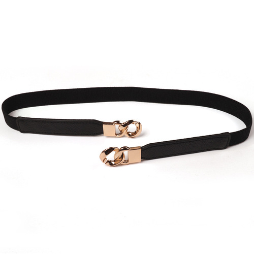 Thin waist belt for women, fashionable, simple and versatile, with dress accessories, skirt belt, summer elastic elastic waistband