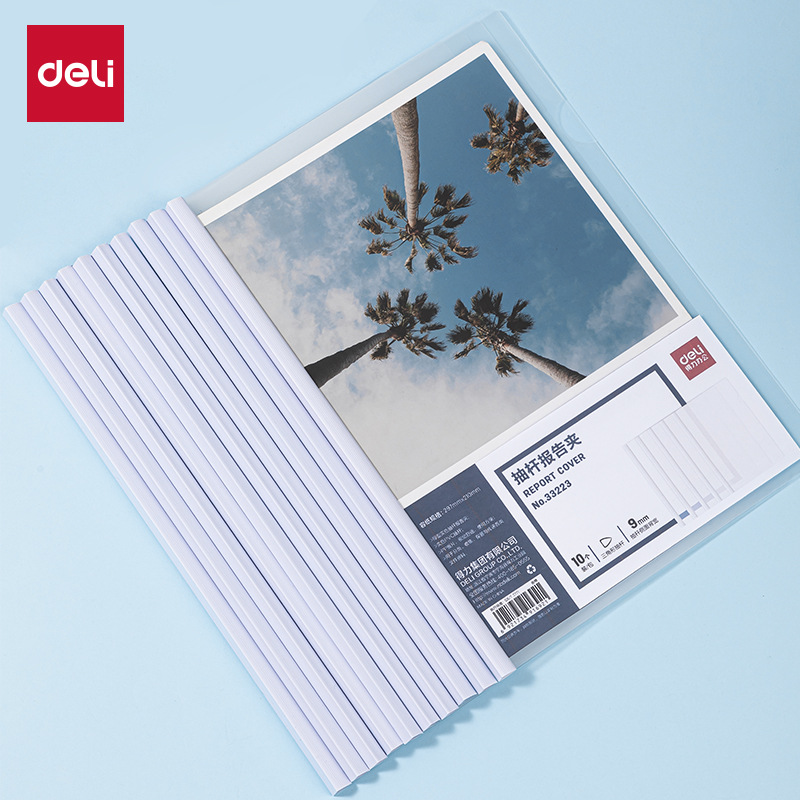 A4 abrazadera de varilla de extracción abrazadera transparente abrazadera de archivo CV abrazadera de papel de prueba abrazadera de varilla de tracción de plástico transparente 33375