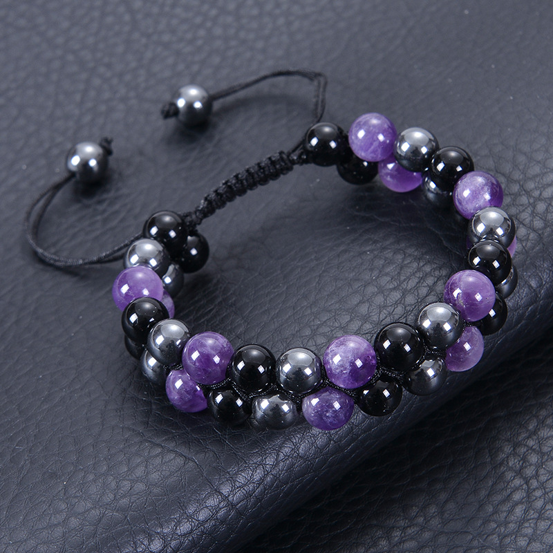 44g Weight Bracelets Classification Elegant Color Block Natural Stone Bracelets In Bulk
