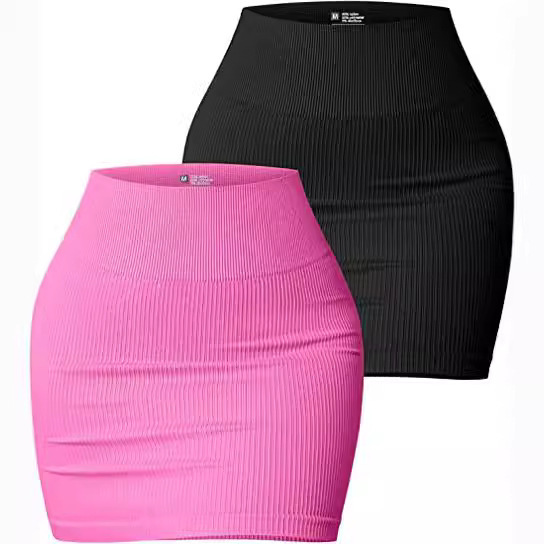 2026 European and American Cross-Border Women's Clothing Amazon Aliexpress Ribbed Basic Style Ribbed Sexy High-Waisted Mini Skirt 2026 European and American Cross-Border Women's Clothing Amazon Aliexpress Ribbed Basic Style Ribbed Sexy High-Waisted Mini Skirt