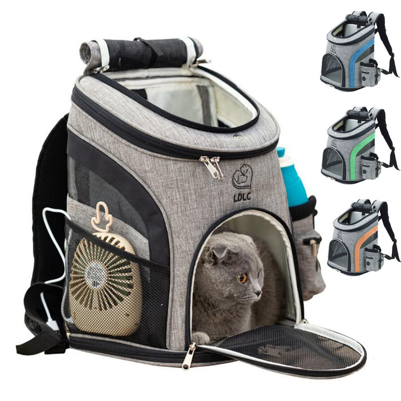 Ldlc Pet Bag Double-Shoulder Pet Backpack Oxford Cloth Portable Cat and Dog Backpack Multifunctional Foldable Ldlc Pet Bag Double-Shoulder Pet Backpack Oxford Cloth Portable Cat and Dog Backpack Multifunctional Foldable
