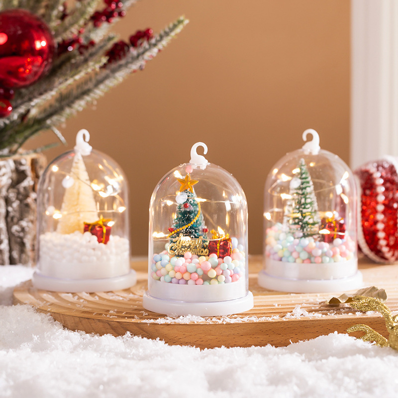 Christmas Cute Christmas Tree Plastic Home Party Night Lights display picture 2